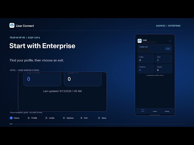 Enterprise Profile: Set a Custom Exit — Lisar Connect Android