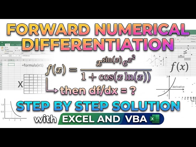 Automate Numerical Differentiation: Excel & VBA Step by Step Tutorial