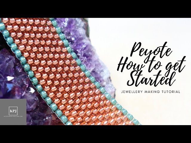 Peyote Stitch How to Get Started - Seed Bead Technique - Jewellery Making Tutorial