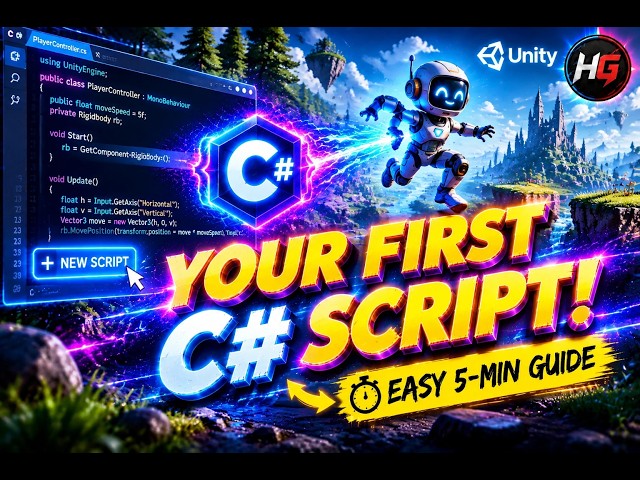 Creating Your First C# Script in Unity 6| C# for Unity6 Game