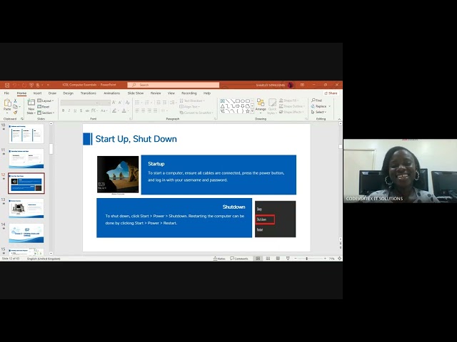ICDL Level 1 - Class 4: Startup, Shutdown & Desktop Mastery | Cohort 5 | Codevertex