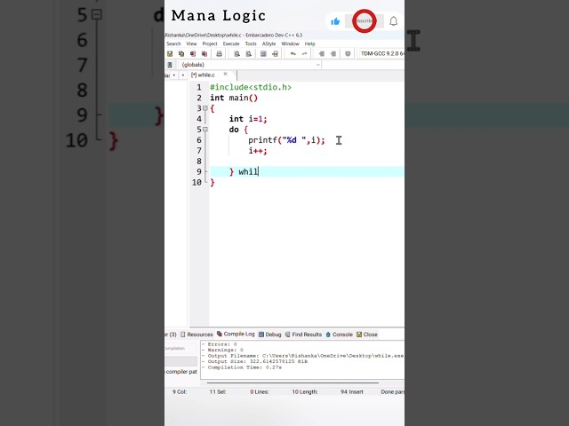Do-While Loop in C 🔄 | Simple Example for Beginners 💻