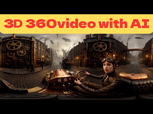 The 46th AI-generated 360 video is a 3D steampunk London.