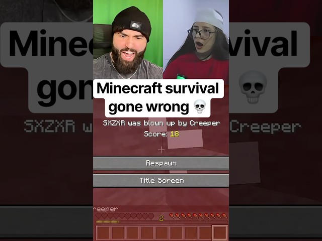 WHY DIDN'T SHE TELL ME??? #minecraft #minecraftfunny #shorts