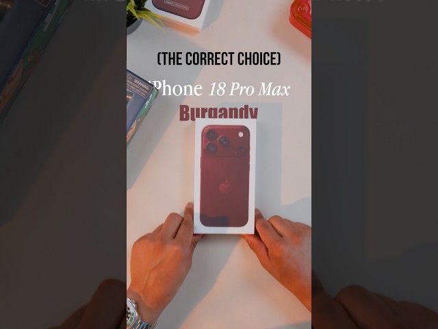 iPhone 18 Pro Burgandy Unboxing 😮‍💨 SO CLEAN