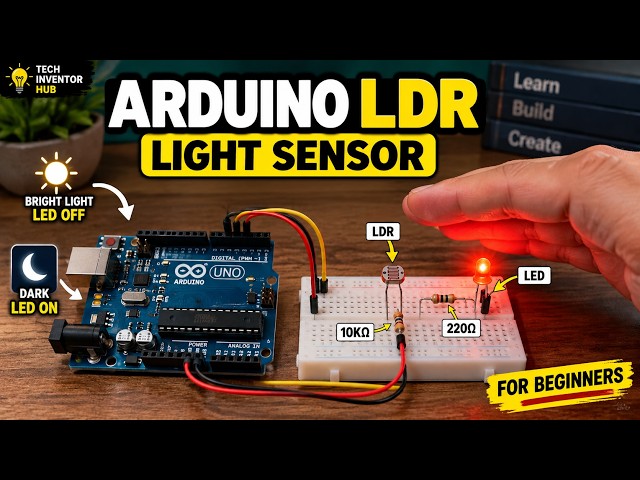 Arduino LDR Tutorial for Beginners | Light Sensor with Arduino UNO