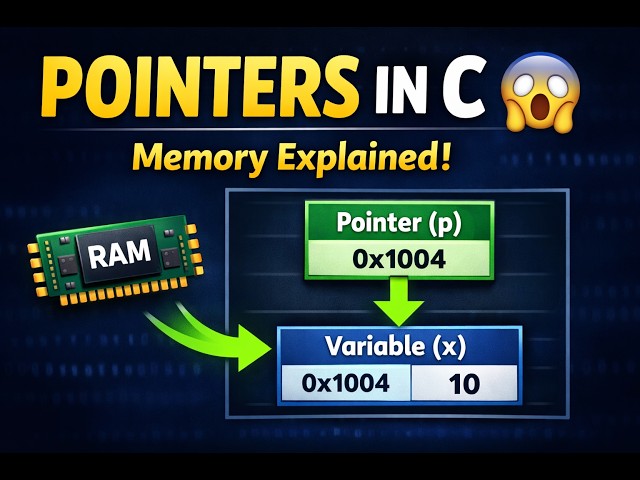 Pointers in C Finally Made Easy 😱 | Beginner Friendly
