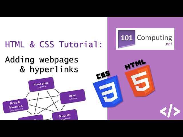 HTML Tutorial | Adding More webpages and hyperlinks