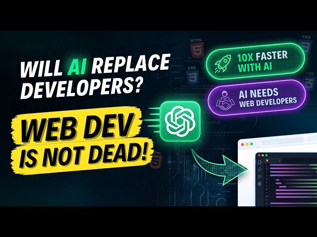 Will AI Replace Web Developers? | Here’s How I Actually Use ChatGPT | #codewithai