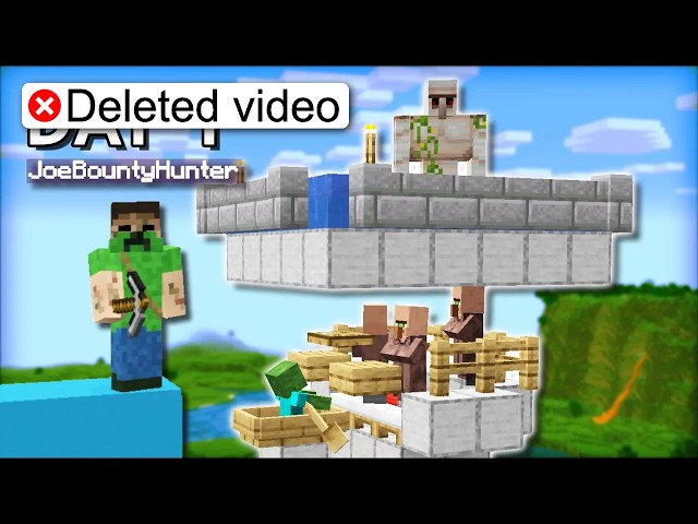Deleted video - You can SKIP MINING in Minecraft with this Iron Farm (Java Edition)