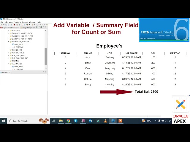 How to Add Variable or Summary Field in Jasper Report / Jasper Report Server | Mr Gactack