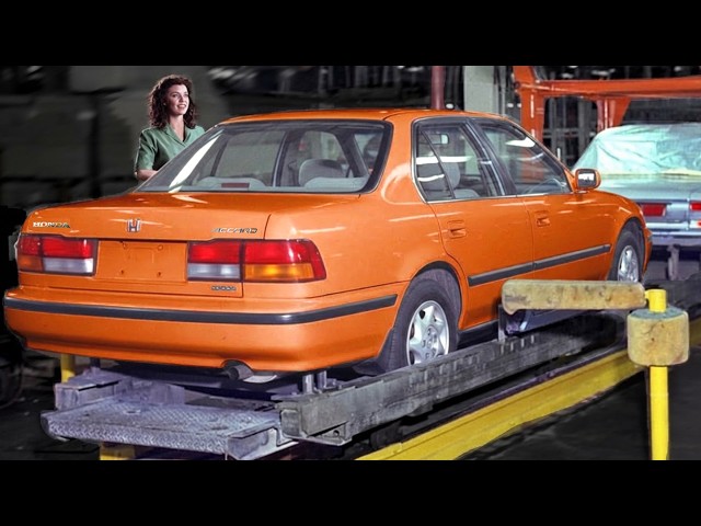 How Honda built its 'reliable' cars in US Factory – 1990s Honda Accord + Civic Production line