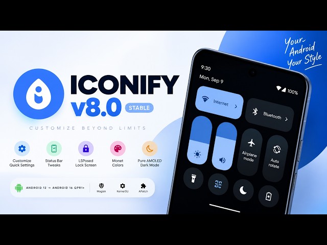 🚀 Iconify v8.0 STABLE is HERE! Ultimate Android Customization Guide 🎨🔥