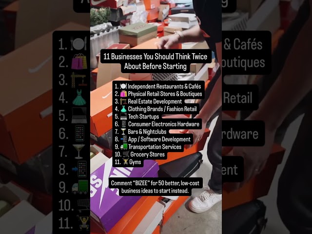 11 Businesses You Should NEVER Start in 2026 🤫
