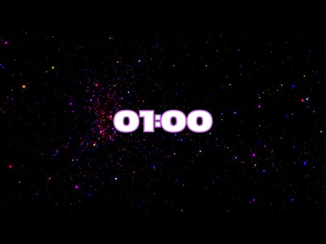 🌌1-Minute Timer | Chill Ambient Music & Galaxy Background | 4K✨