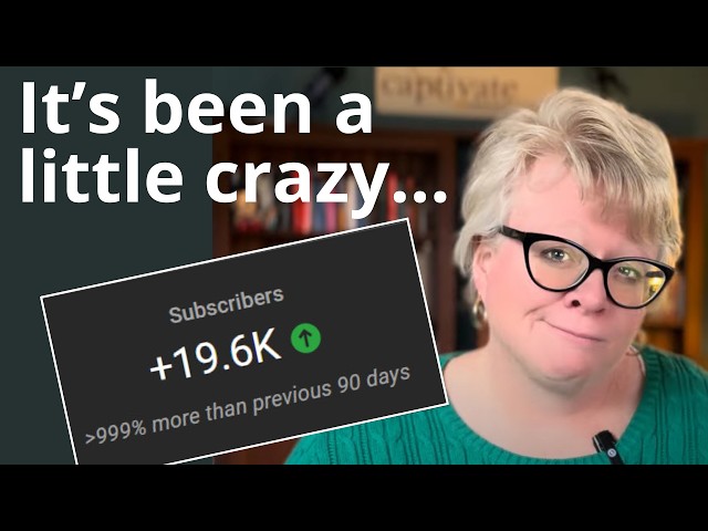 I got 19,000 new subscribers in 9 weeks and learned this