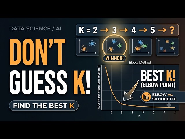 How to Choose the Right K in K-Means? | Elbow & Silhouette Method