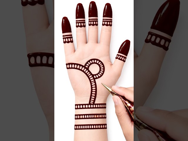 Unique mehndi design for back hand|easy mehndi design|#mehndi#shorts #ytshorts#shortsfeed