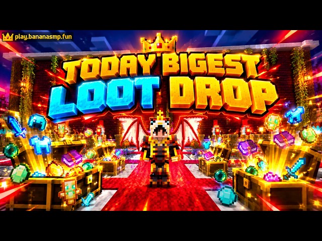 Banana smp in bigest loot drop #minecraft #livestream #minecraftlive #live #viral