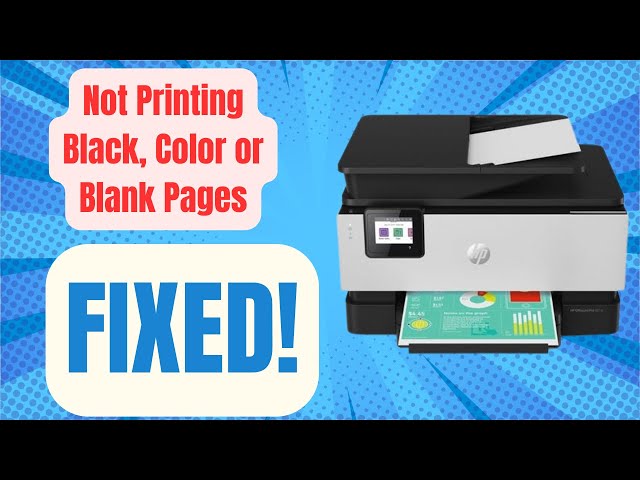 How To Clean  - Hp Officejet Pro Premier - Not Printing, Color or Black Blank Pages FIXED