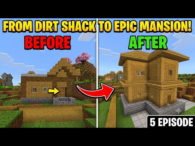 I Upgraded My Starter House in Minecraft! (Episode 5)