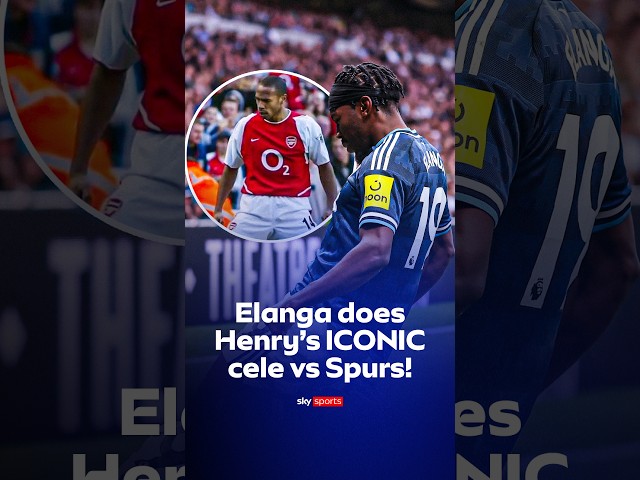 Anthony Elanga paying homage to his favourite player Thierry Henry 😮‍💨⚽️  #elanga #thierryhenry