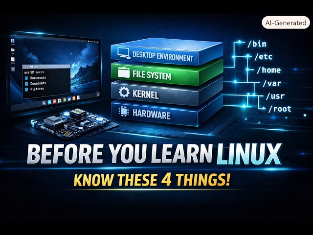 Linux Desktop Environment, System Architecture & File System Explained | Linux for Beginners