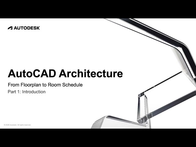 From Floorplan to Room Schedule Part 1: Introduction | AutoCAD Architecture