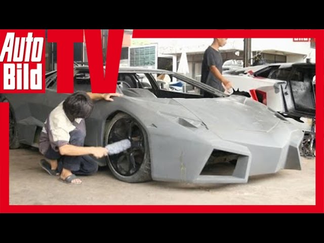Car counterfeiters in Bangkok (2015) Lamborghini & Ferrari copies