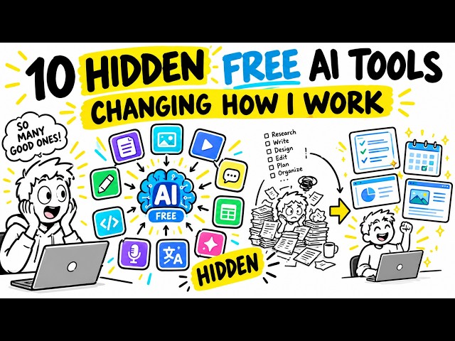 The 10 hidden FREE AI tools changing how I work