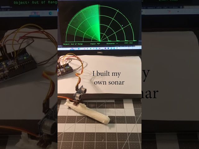 How to Build an Ultrasonic Radar with Arduino & Servo Motor  #mechanicalengineering #engineering