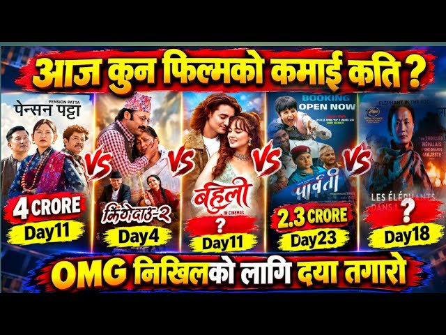 Pensan Patta vs Behuli vs Jhingedau2 vs Parvati vs Eitp Movies| Box Office Collection