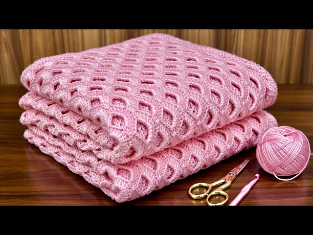 Viral Crochet Stitch Tutorial!💥 So Easy & Beautiful, Perfect for Beginners