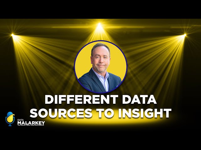 How can we bring together radically different data sources and get to insight?