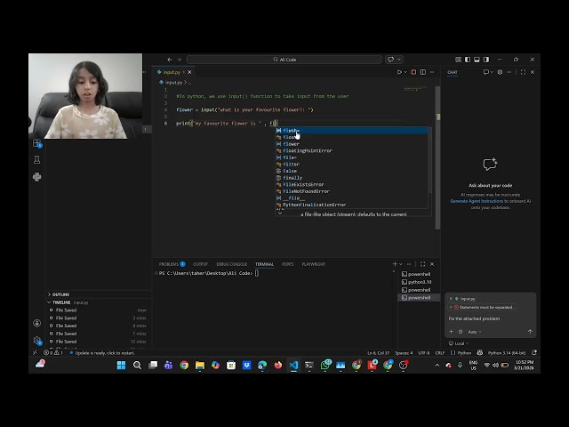 Python Input for Beginners 🌸 | Ask Your First Question in Python