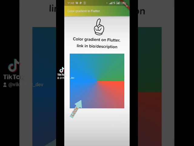Color gradient in Flutter #flutter