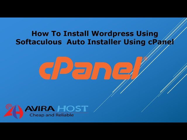 How To Install Wordpress Using Softaculous  Auto Installer Using cPanel