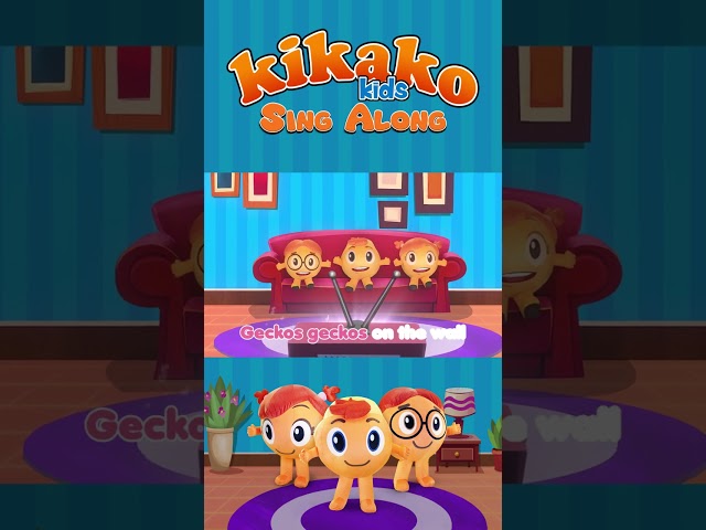 KiKaKo Kids - Geckos On The Wall | Sing Along
