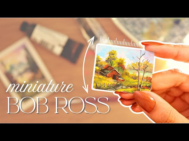 Painting Miniature Bob Ross Landscapes (because why not?!)