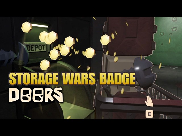 STORAGE WARS - How To Get THE RAREST Badge [DOORS - The Stairwell]