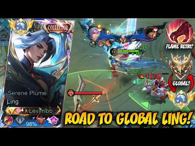 NEW SEASON LING BEST BUILD & EMBLEM ROAD TO PUSH GLOBAL LING | LING FASTHAND GAMEPLAY 2026