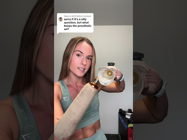 How my prosthetic stays attached to my arm!  #shorts #motivational #inspiration