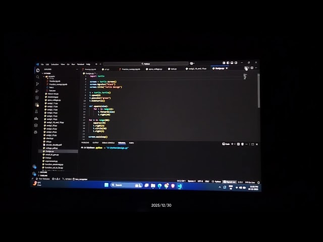 Python turtle 🐢 coding easy coding 