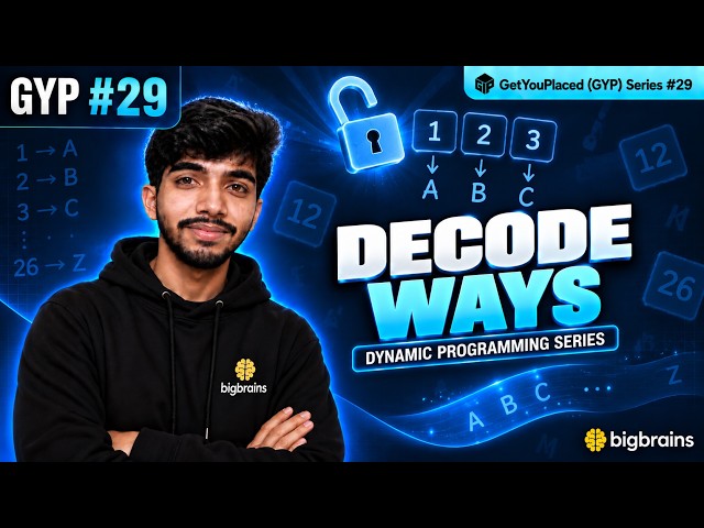 Decode Ways Explained | 1D Dynamic Programming | LeetCode 91 | GYP #29
