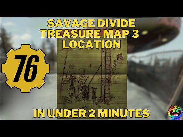 How to Find the Savage Divide Treasure Map 3 in #fallout76 #fallout76guide