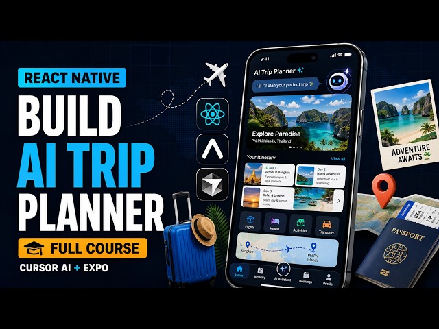 React Native Tutorial | Build Full Stack React Native App using Cursor AI, Expo | Full Course