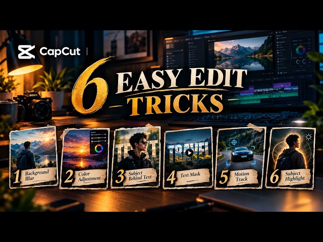 6  Easy CapCut edit Tricks to Make Your Videos Look PRO