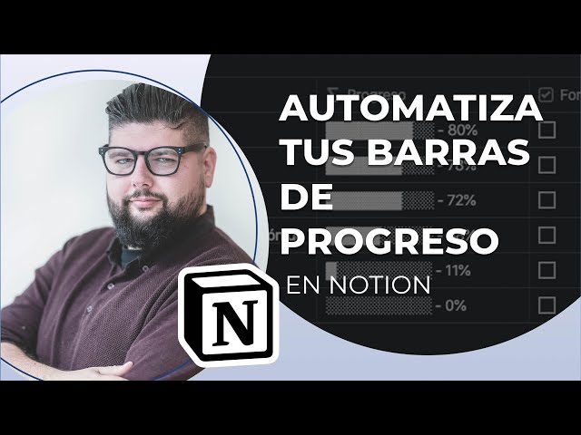 AUTOMATE your PROGRESS BARS in NOTION