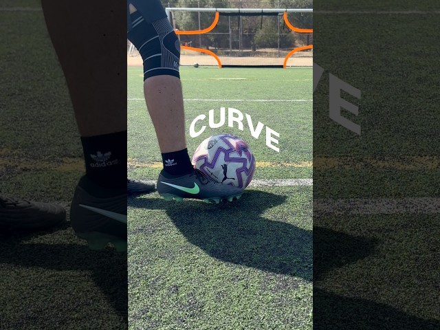 Curve shot tutorial #football #soccer #skills #tutorial