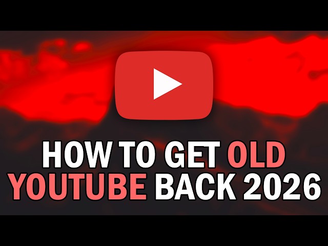 How To Get Old YouTube Layout Back 2026 (How To Restore Old YouTube Layout 2026)